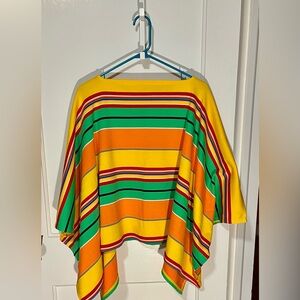 Ralph Lauren Multicolor Striped Poncho